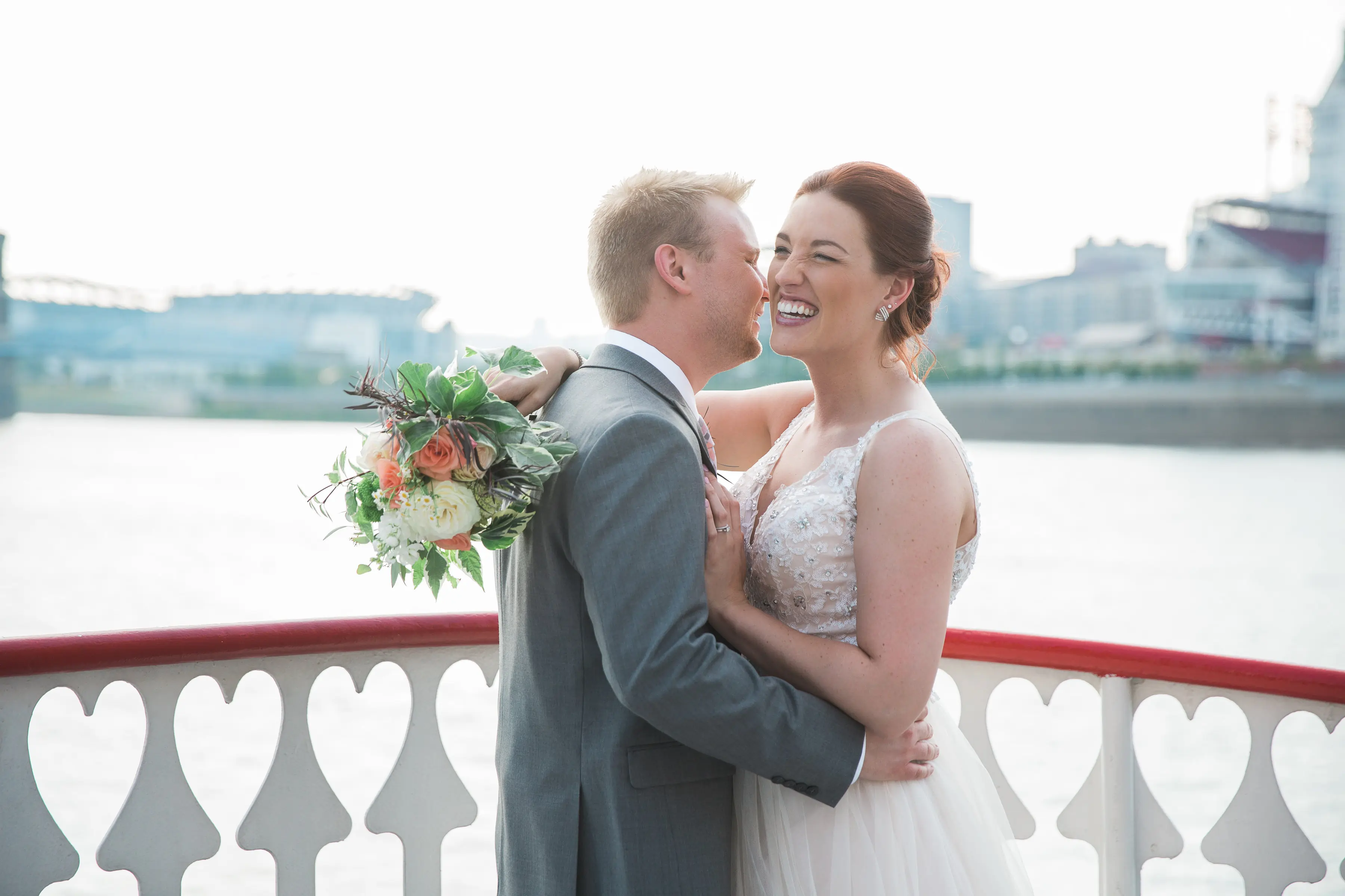 Wedding on the Ohio River at BB Riverboats.