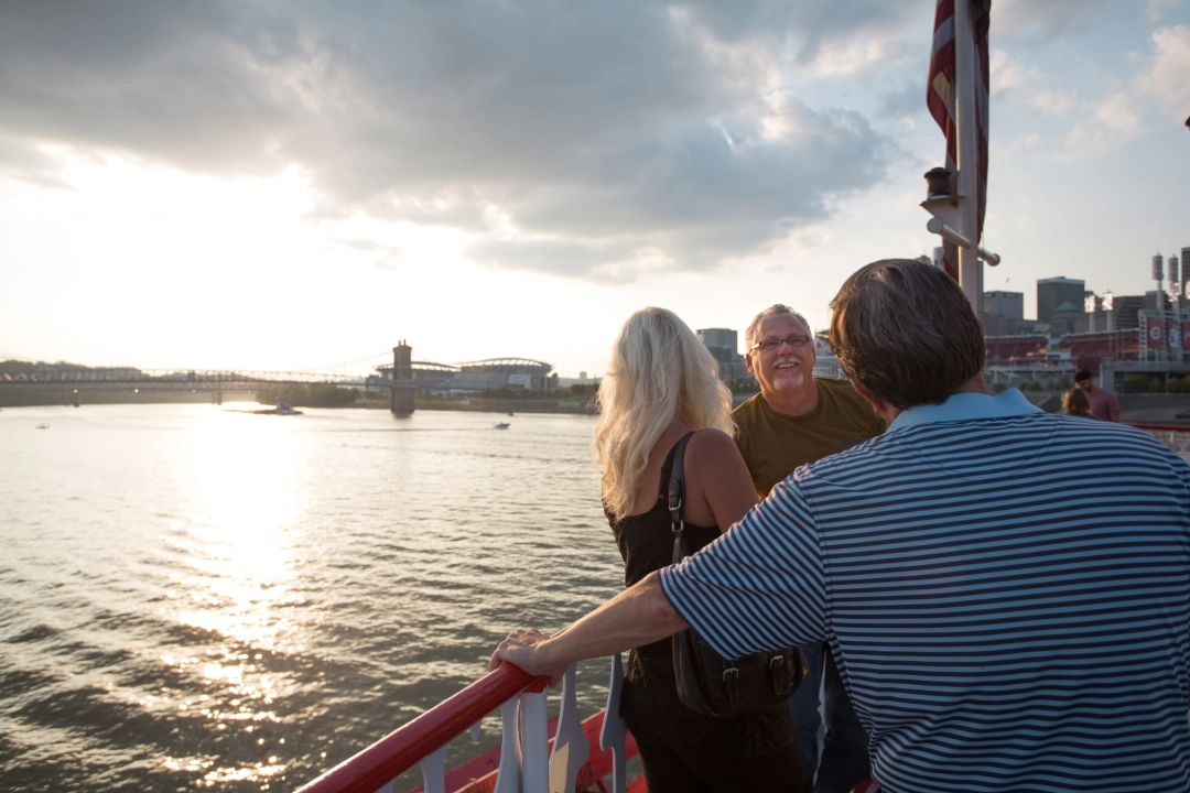 Friend reuniting on BB Riverboats